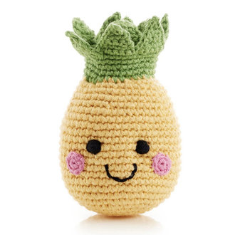 Pebble Friendly Pineapple Crochet Rattle