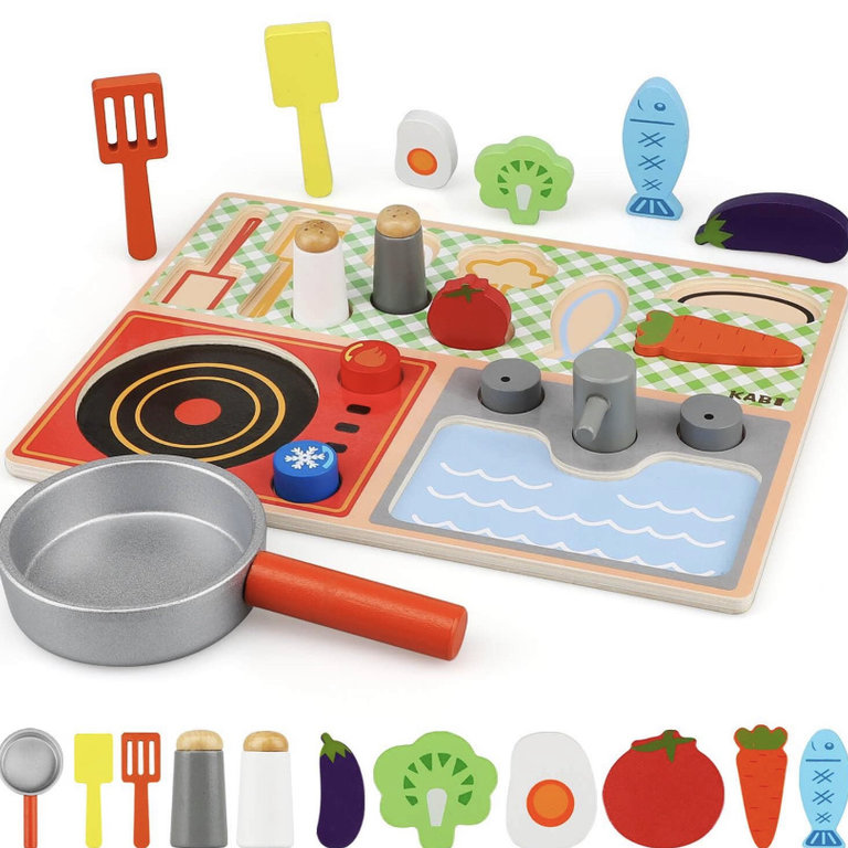 Toy Life Wooden Kitchen Set