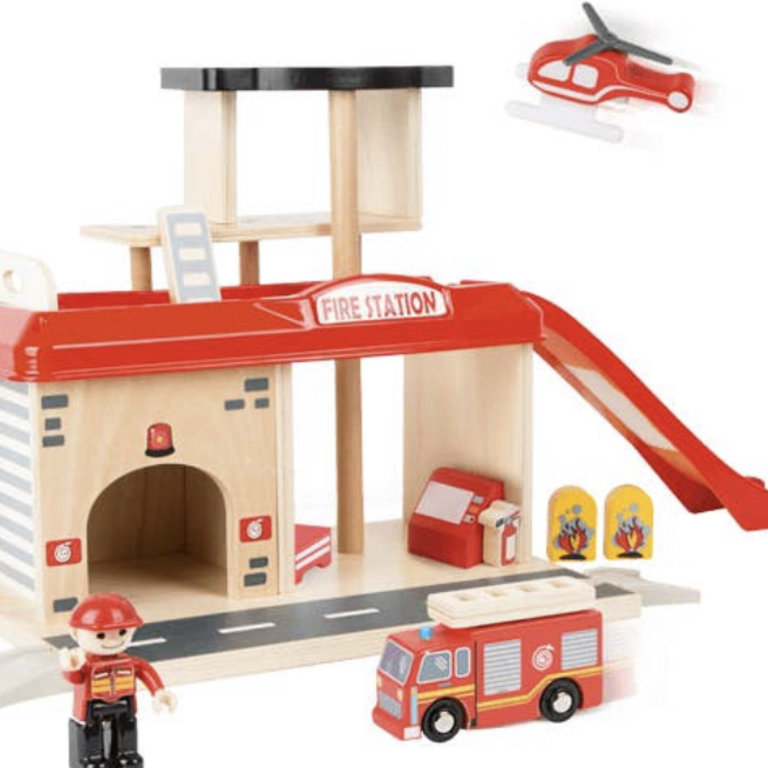 Legler Toys Fire Station Playset