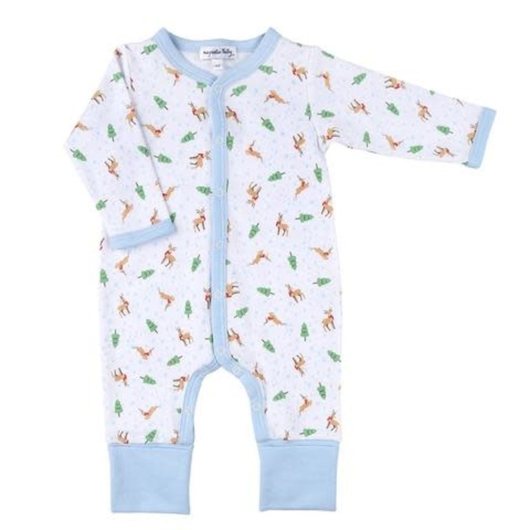 Magnolia Baby Holiday Buck Printed Playsuit