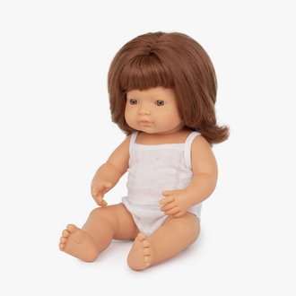 Miniland Babydoll Redhead Girl 15"