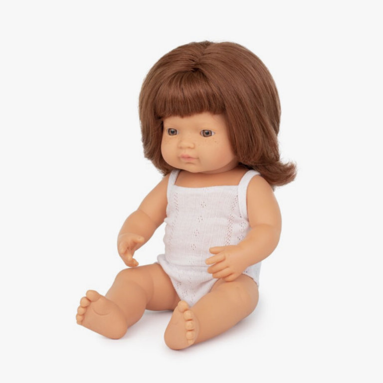 Miniland Babydoll Redhead Girl 15"