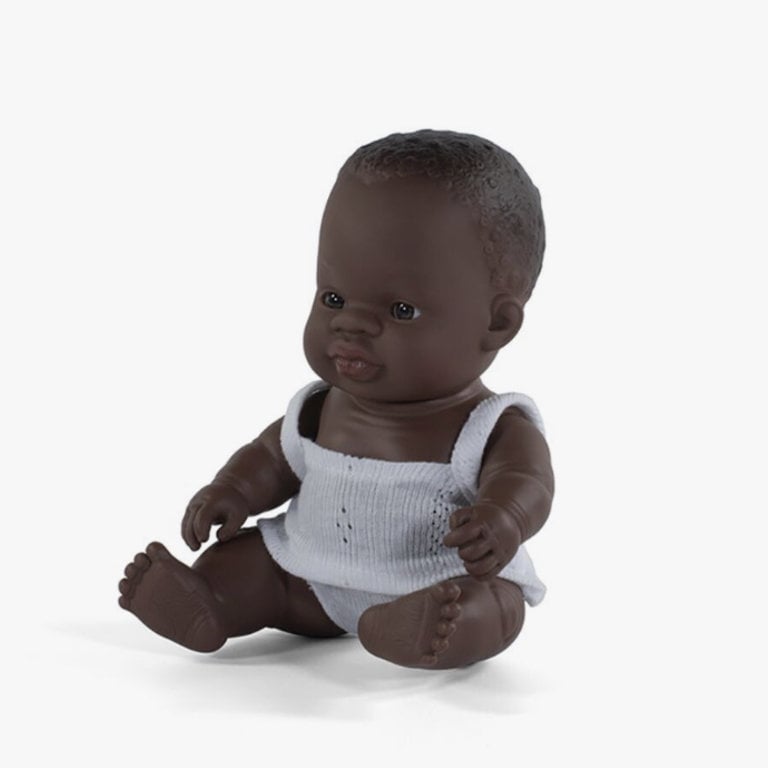 Miniland African American Girl Newborn Baby Doll