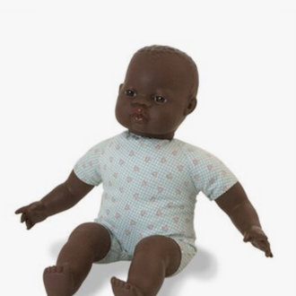 Miniland Soft Body African American Baby Doll