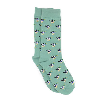 Properly Tied Lucky Duck Socks - Breaking Water
