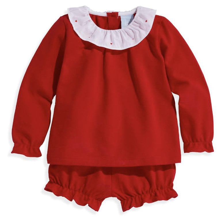 Bella Bliss Polly Red Heart Bloomer Set