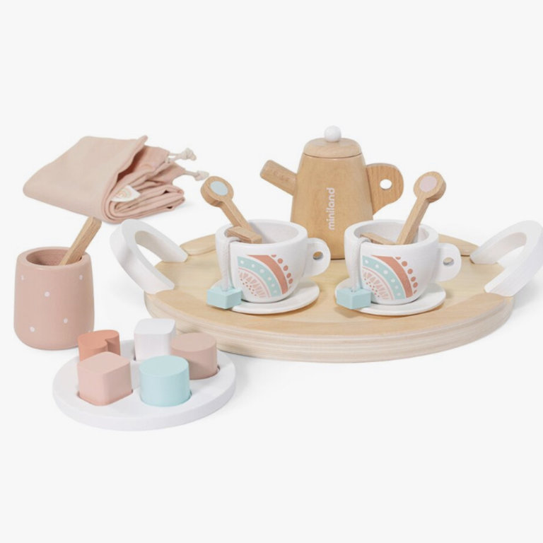 Miniland Doll Wooden Tea Set