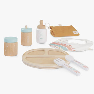 Miniland Doll Wooden Feeding Set