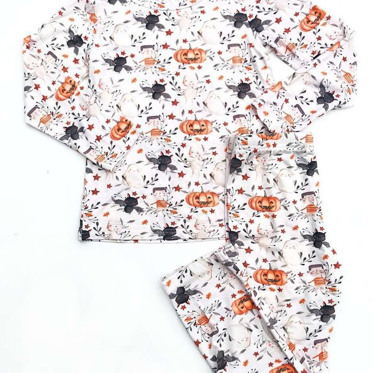 Charlies Project Kids Halloween Cuties Bamboo Pajama Set