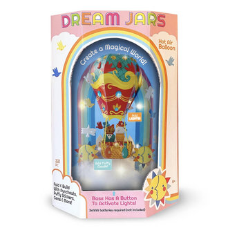 Bright Stripes Dream Jars - Hot Air Balloon Light Up