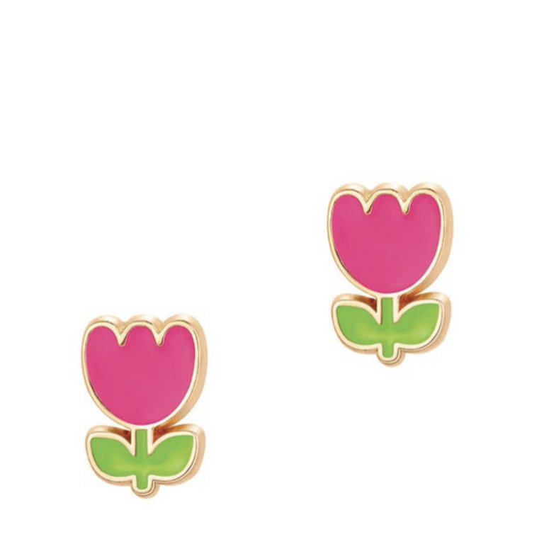 Girl Nation Tiny Tulip Cutie Stud Earrings