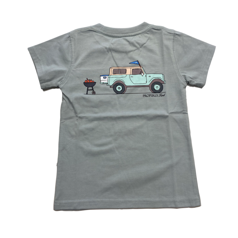Properly Tied BBQ Tailgate Chrome Tee