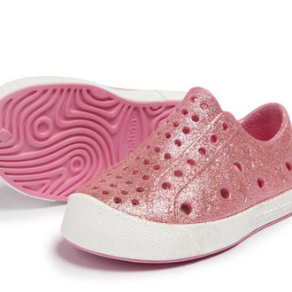 ShooShoos Pink Glitter Toddler Waterproof Sneaker