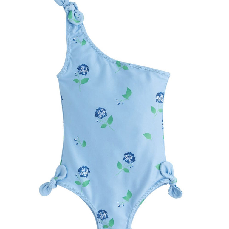 Little English Bowtiful Blue Hydrangea Swimsuit
