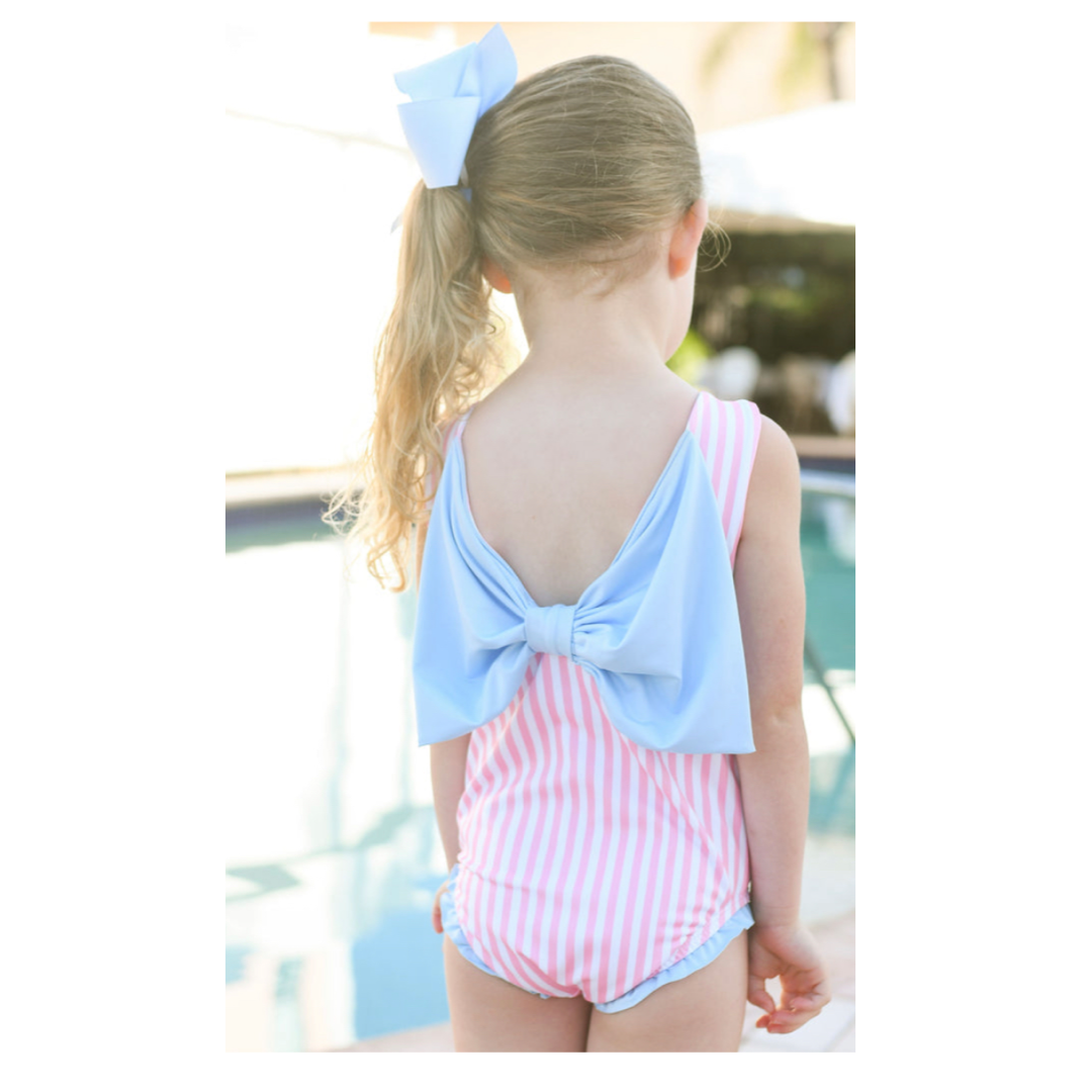 James and Lottie Two Piece One Shoulder Scalloped Swim