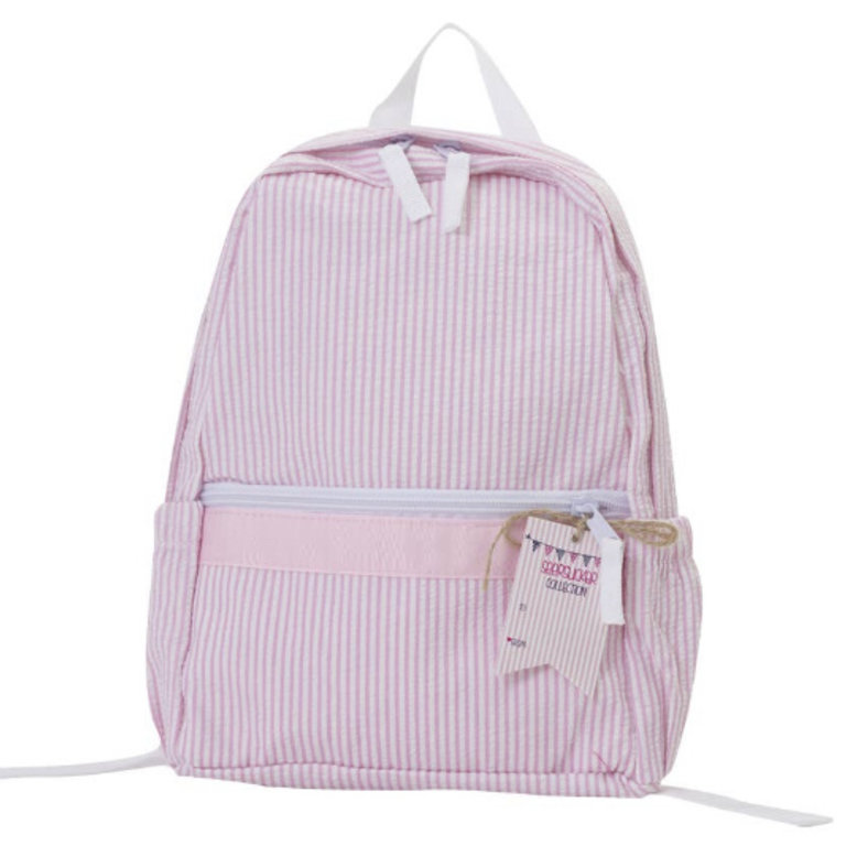 Nikiani Seersucker Mini Backpack Light Pink