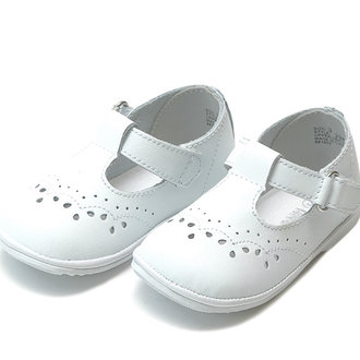 Lamour Birdie Toddler T-Strap Shoe - White
