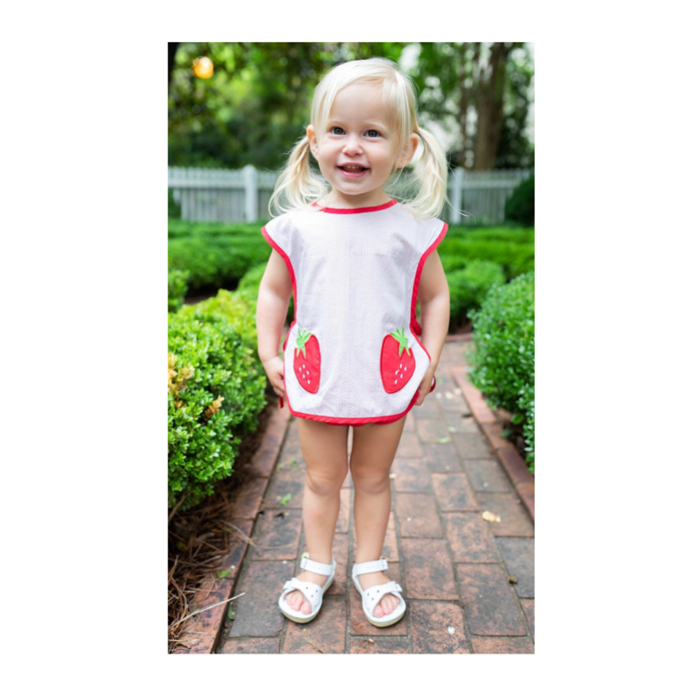 Grace & James Strawberry Apron Set