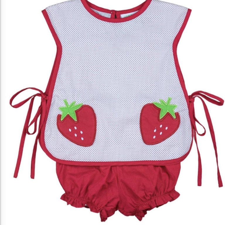 Grace & James Strawberry Apron Set