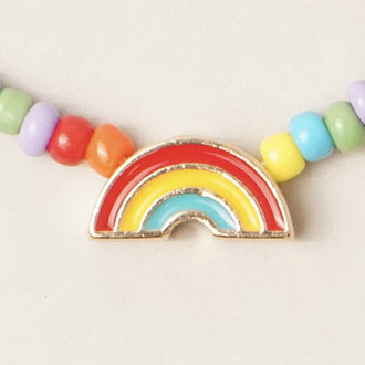 Fashion City Rainbow Seed Bead Necklace