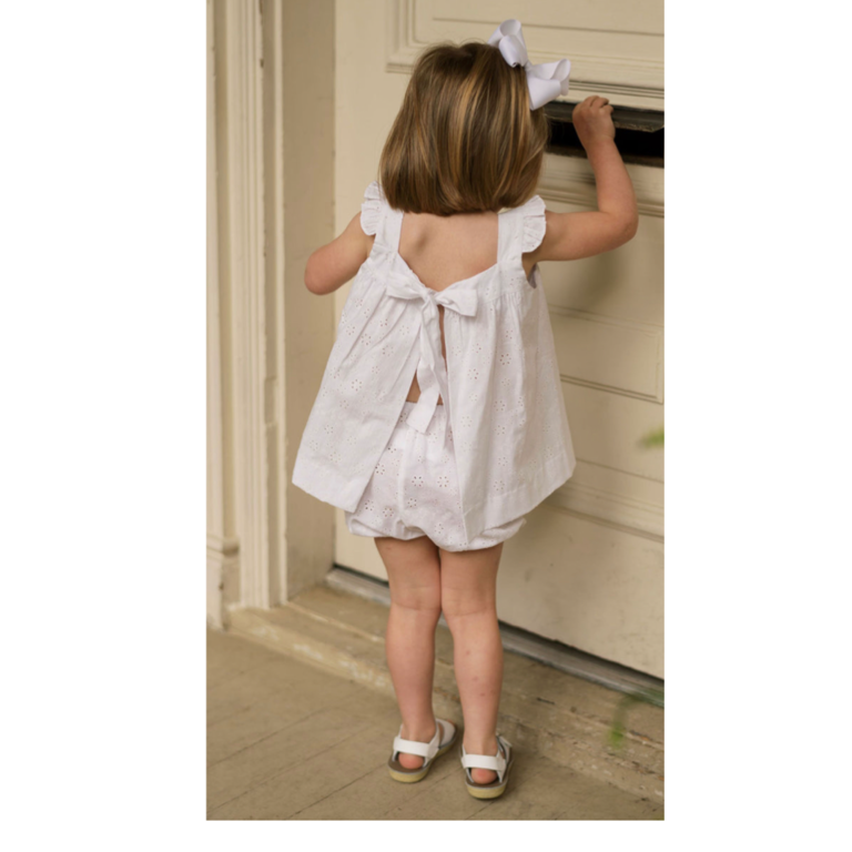 Lullaby Set Sally Swing Set White Eyelet With Bloomer