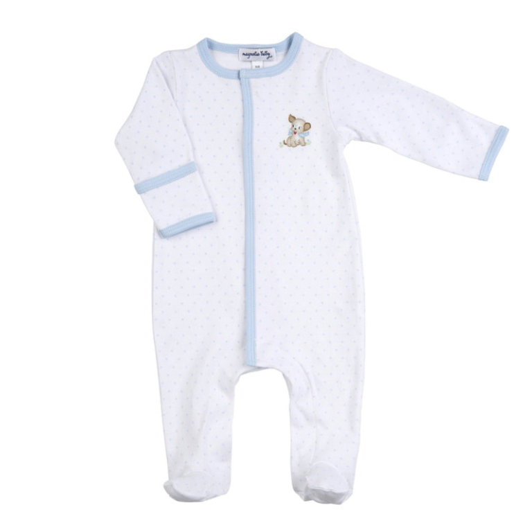 Magnolia Baby Good Boy Emb Footie Blue