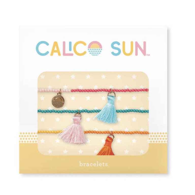 Calico Sun Multicolor Tassel Bracelet Set
