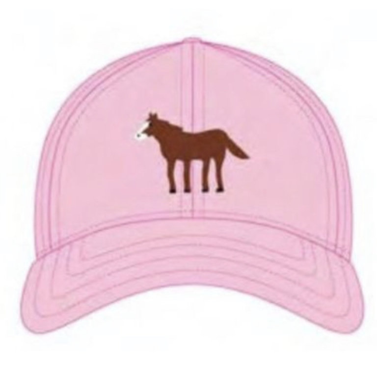 Harding Lane Horse on Light Pink Baseball Hat