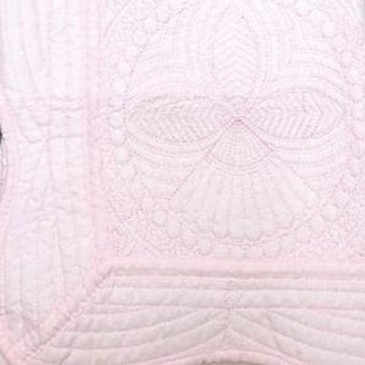 Zsa Zsa and Lolli Solid Embroidered Quilt