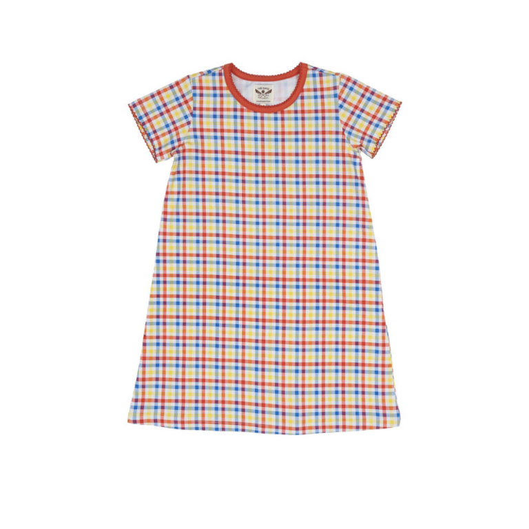 Oaks Apparel Mary Chase Primary Plaid Dress