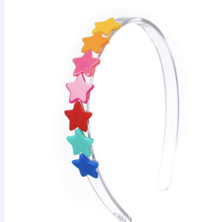 Lillies & Roses Rainbow Star Centipede Acrylic Headband