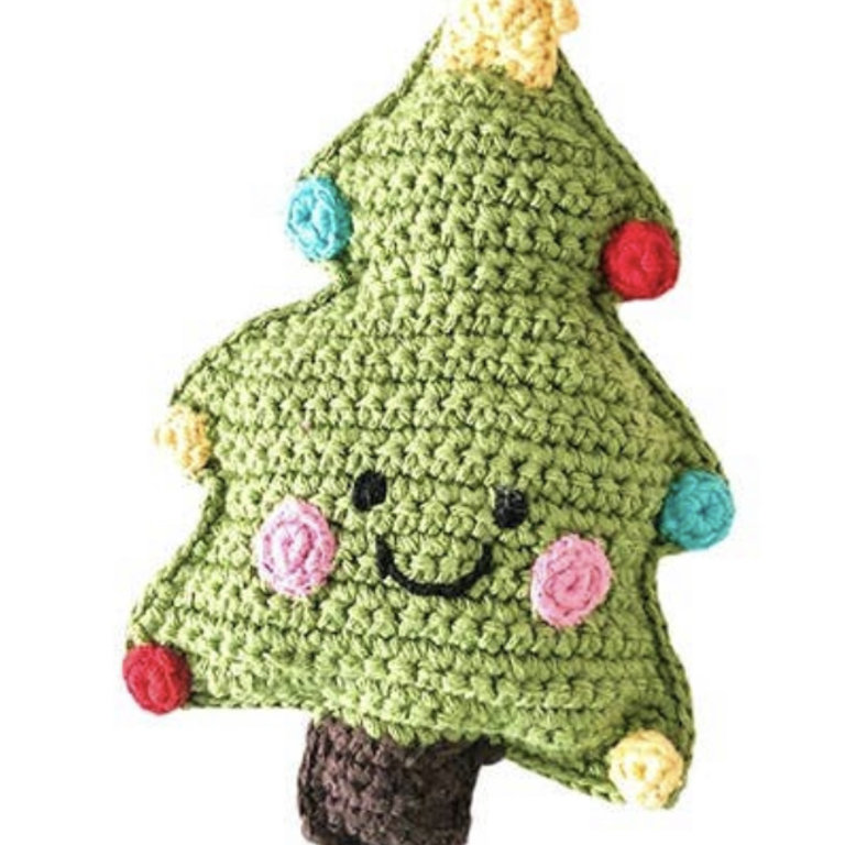 Pebble Christmas Tree Rattle