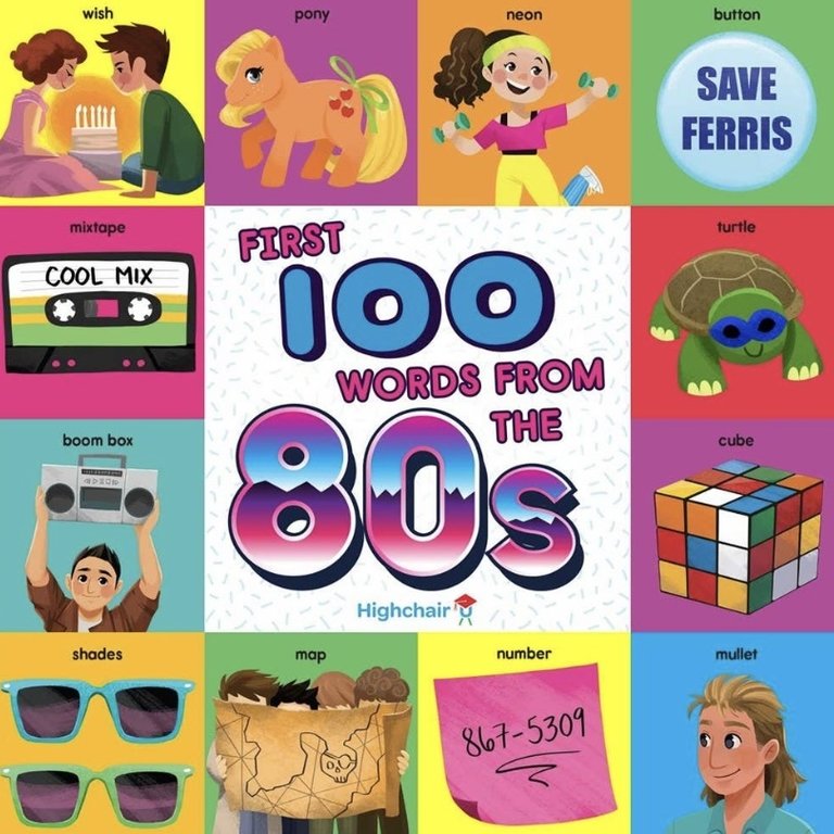 Simon & Schuster First 100 Words From The 80's