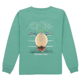 Properly Tied Field Goal Tee- Ivy Green