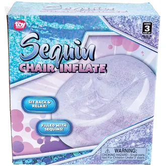 La Luna Bella Inflatable Gold Sequin Chair