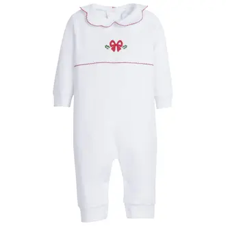 Little English Emb Playsuit- Bow & Holly