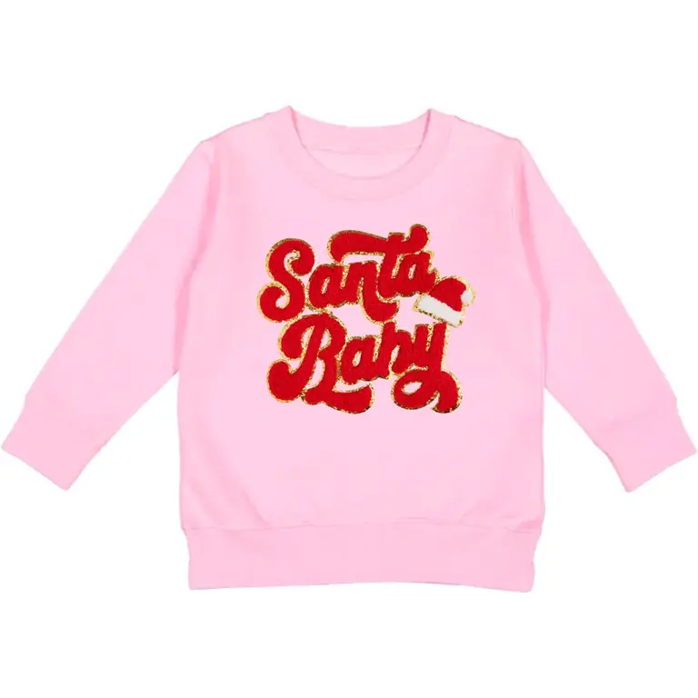 Sweet Wink Santa Baby Christmas Sweatshirt