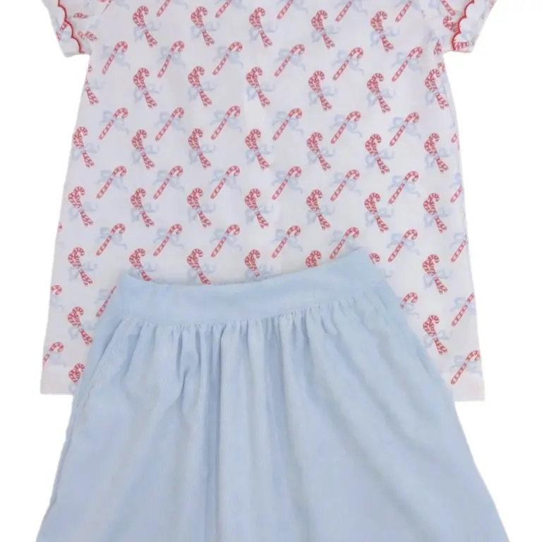 James And Lottie Cece Skirt Set Candy Cane