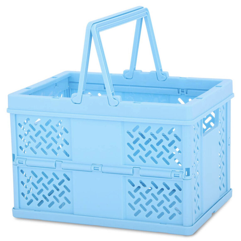 Iscream Blue Foldable Storage Crate