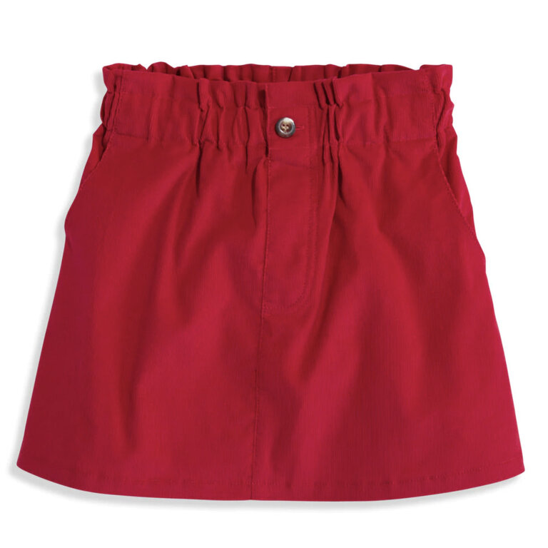 Bella Bliss Paperbag Skirt Red Cord