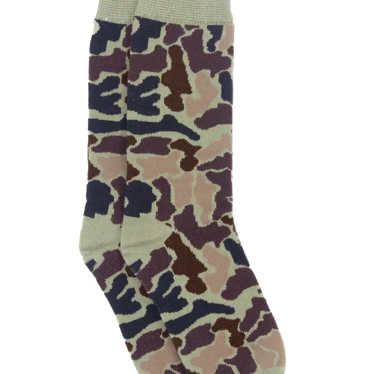 Properly Tied Lucky Duck Sock - Vintage Camo