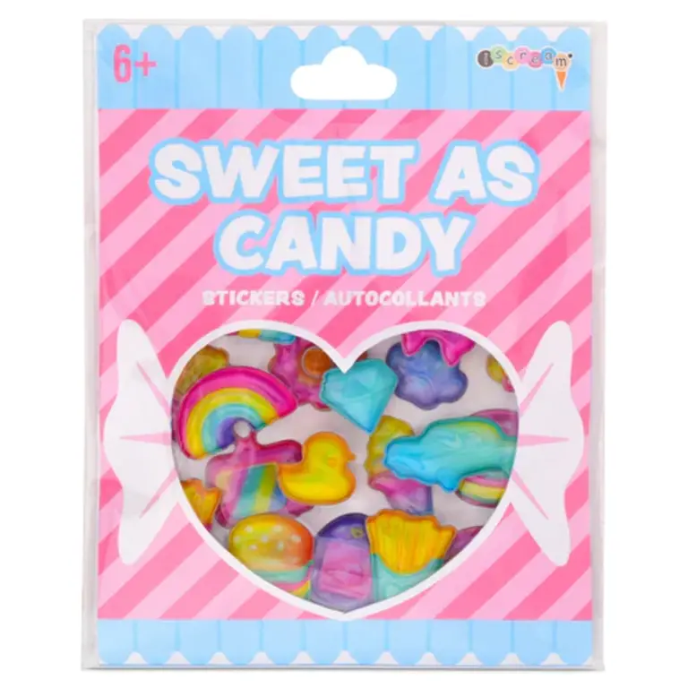 Iscream Candy Gel Glitter Stickers