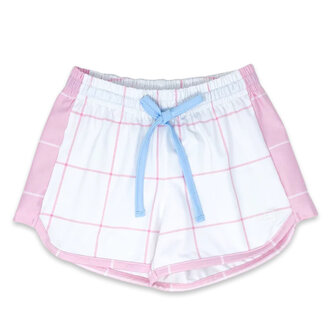 Set Fashions Annie Short Pink Windowpane