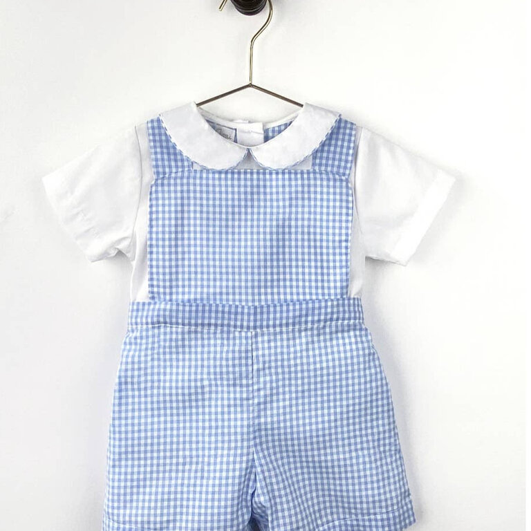 Petit Ami Shirt & Short Set with Removable Bib