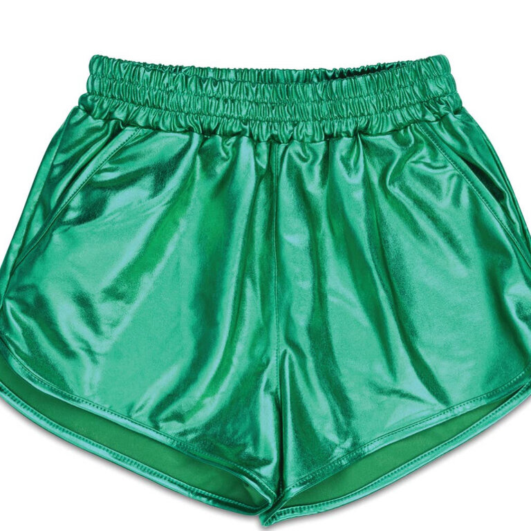 Iscream Green Metallic Shorts