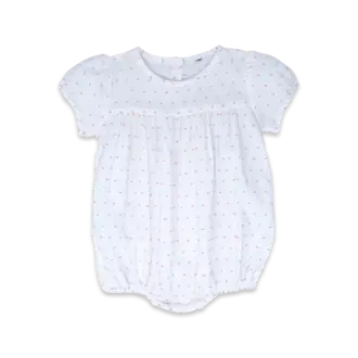 Lullaby Set Mother May I Bubble White Pink Swiss Dot