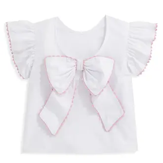 Bella Bliss Stockton Blouse White with Pink