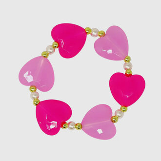 Pink Poppy Ballet Heart and Pearl Bracelet Pink Poppy Ballet Heart and Pearl Bracelet