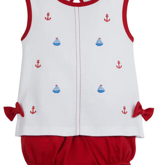 Little English Suzy Bow Diaper Set