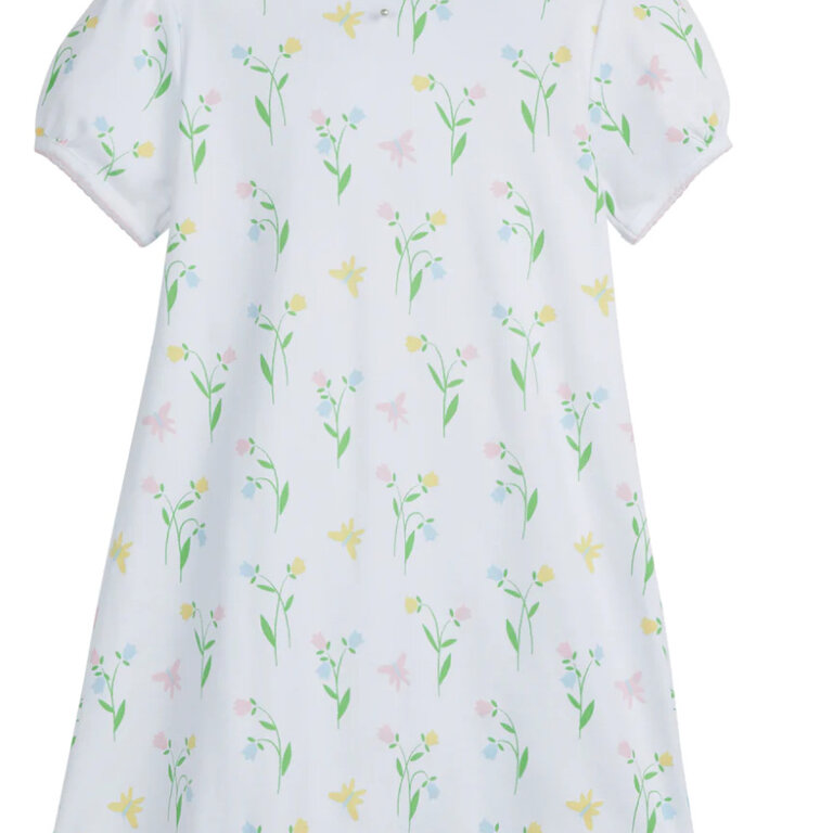 Little English Butterfly Garden T-Shirt Dress